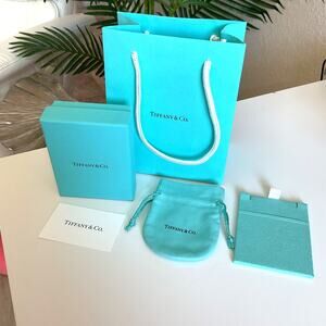 Tiffany and Co Small Gift bag and Box complete with care instruction card